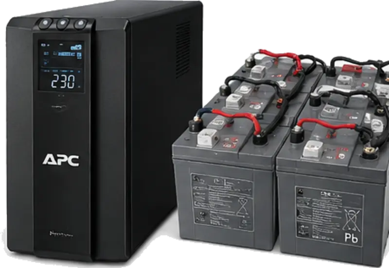 UPS industrial y banco de baterías reparado por HD Electronics